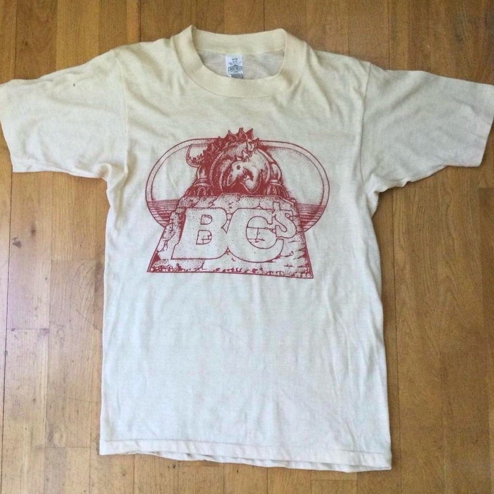 1970s Vintage BC’s Dinosaur Shirt S M - PRINTWEAR